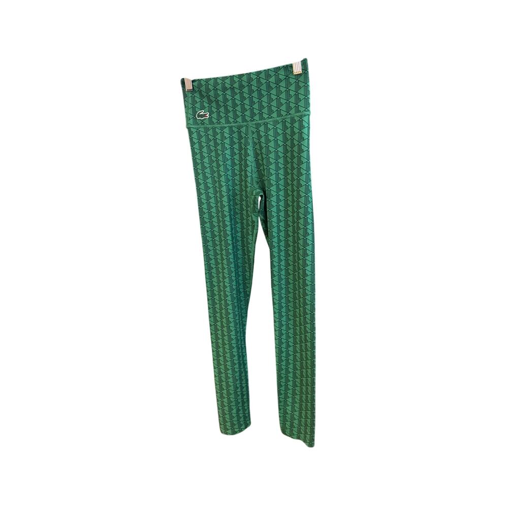Green lacoste leggings